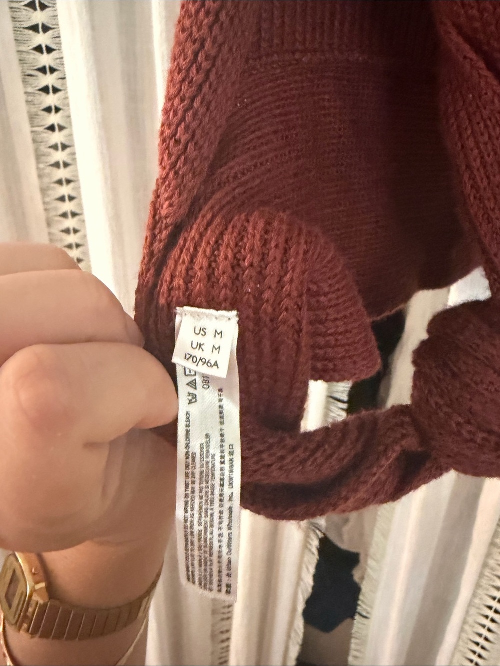 Free People Rust Ribbed Wrap Jumpsuit - Picture 4 of 5